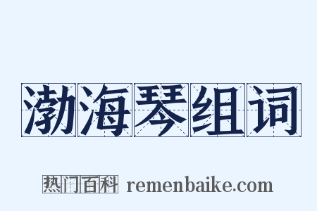 渤海琴组词是什么意思的图片